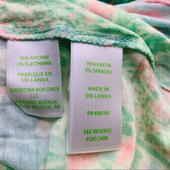 NWOT Lilly Pulitzer PJ Knit LS Top Let’s Get Together Knit XXS Relaxed Fit - Picture 9 of 16